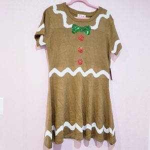 NEW plus size ugly Christmas sweater dress